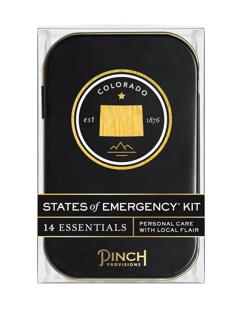 States of Emergency Kit packaging with &