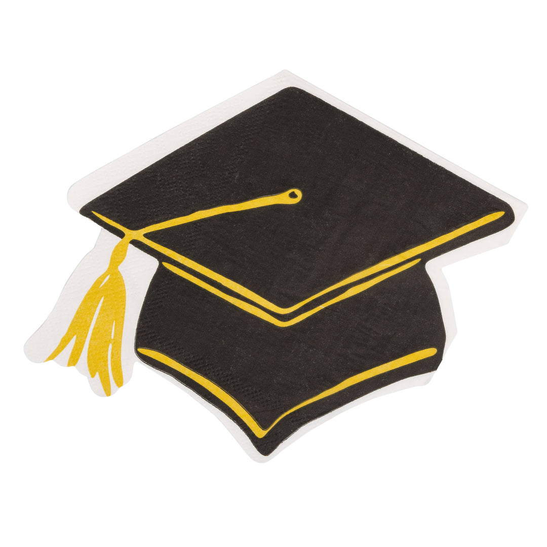 Grad Hat Shaped Napkin Cocktail