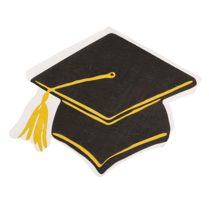 Grad Hat Shaped Napkin Cocktail
