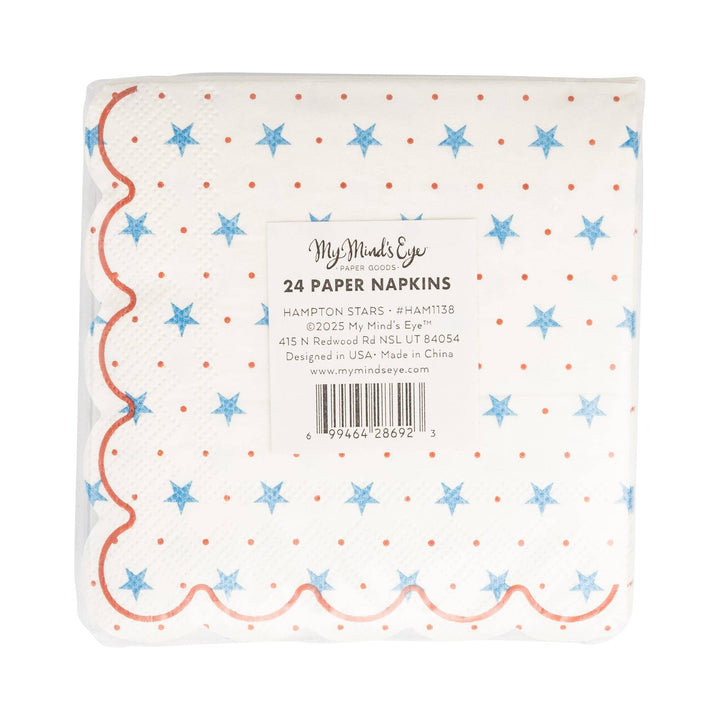 Hamptons Petite Stars Cocktail Paper Napkin