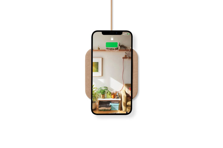 Essentials Linen Wireless Charger: Charcoal
