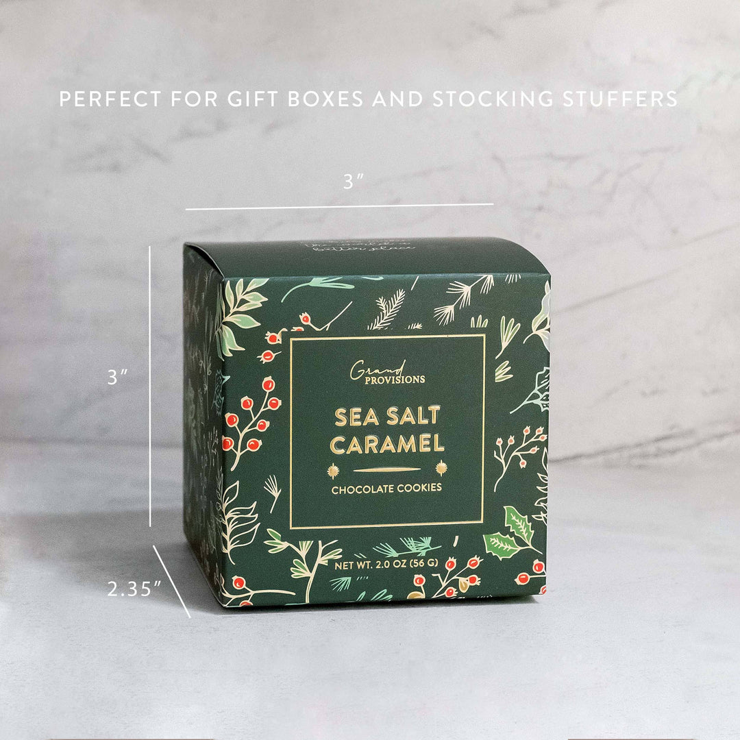 Holiday Sea Salt Caramel Cocoa Cookies (2 oz)