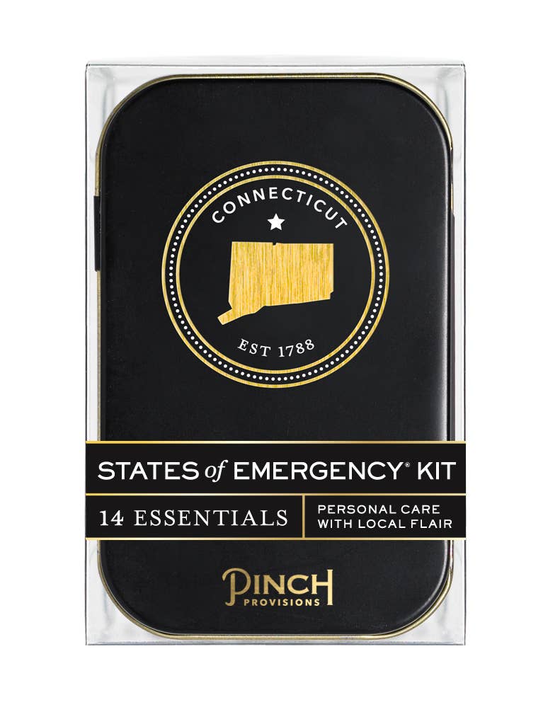 States of Emergency Kit packaging with Connecticut logo and &