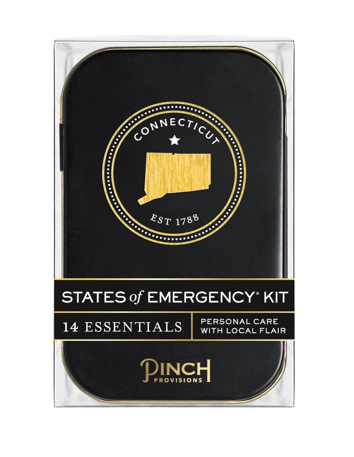 States of Emergency Kit packaging with Connecticut logo and &