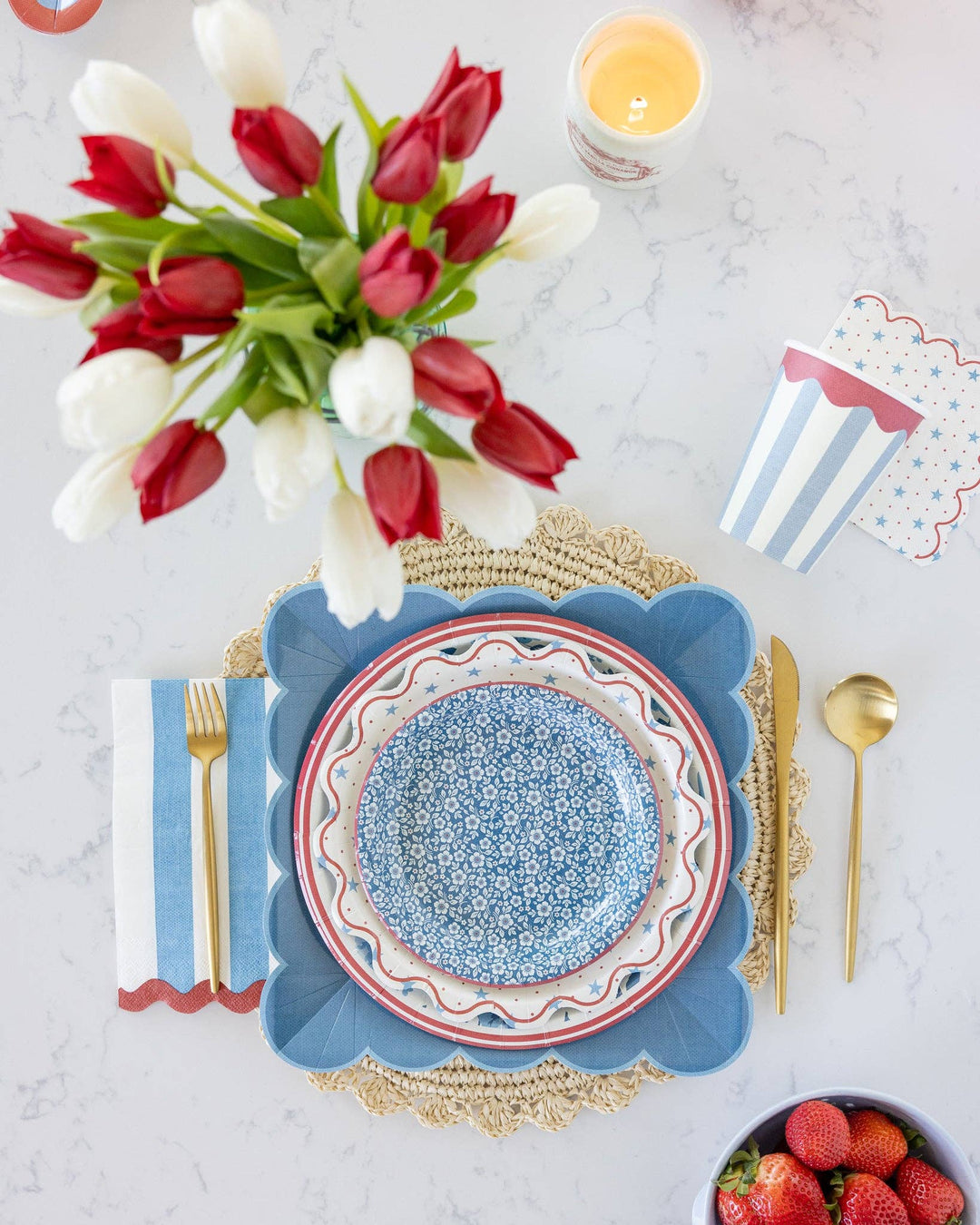 Hamptons Petite Stars Cocktail Paper Napkin