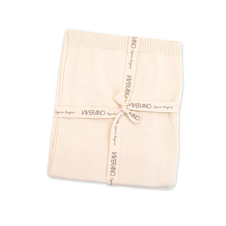 Milan Knit Classic Baby Blanket (Organic Cotton): Blush / One Size