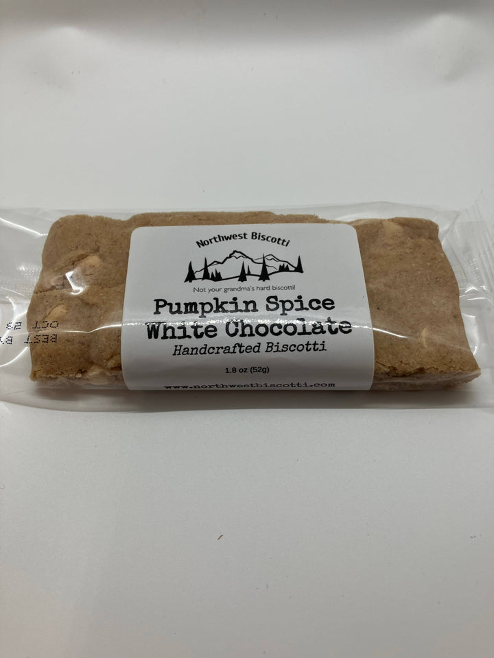 Pumpkin Spice White Chocolate Biscotti