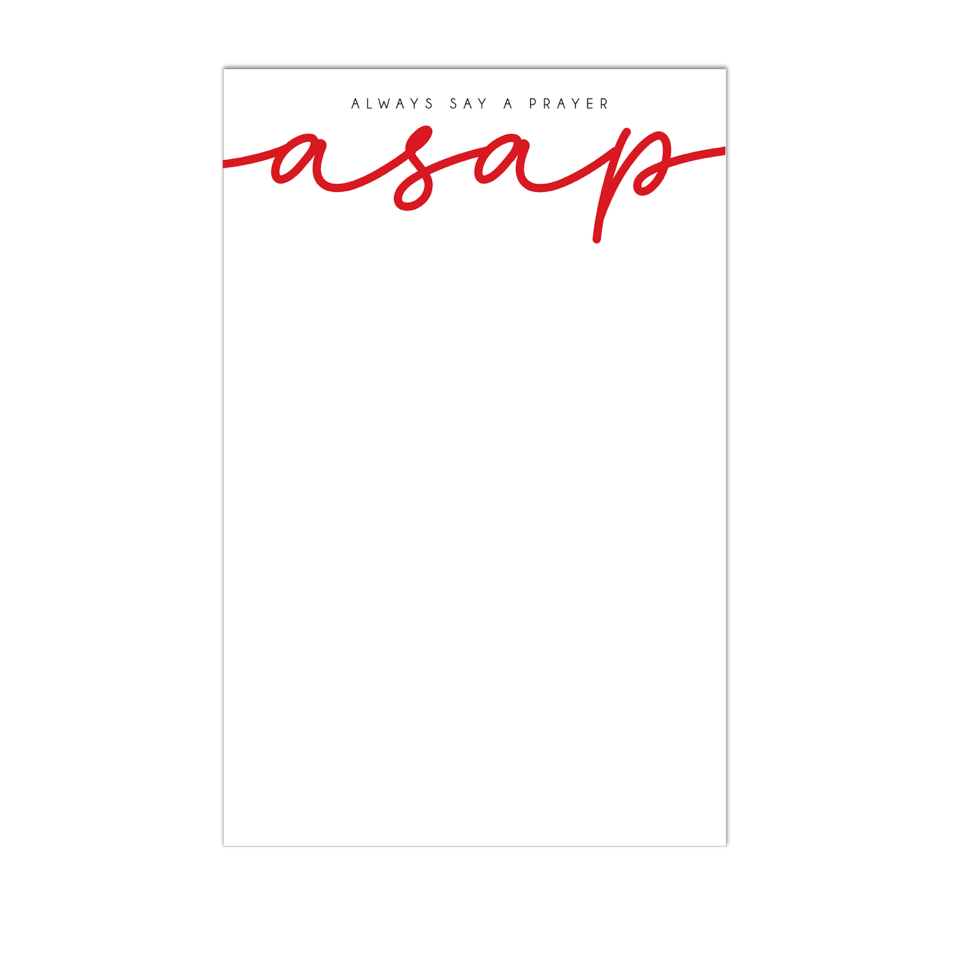 Red "ASAP" Note Pad