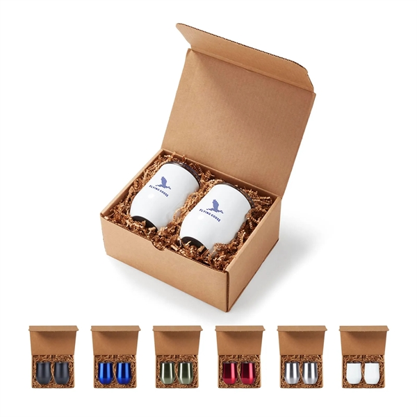 Custom Logo Wine Tumbler Set