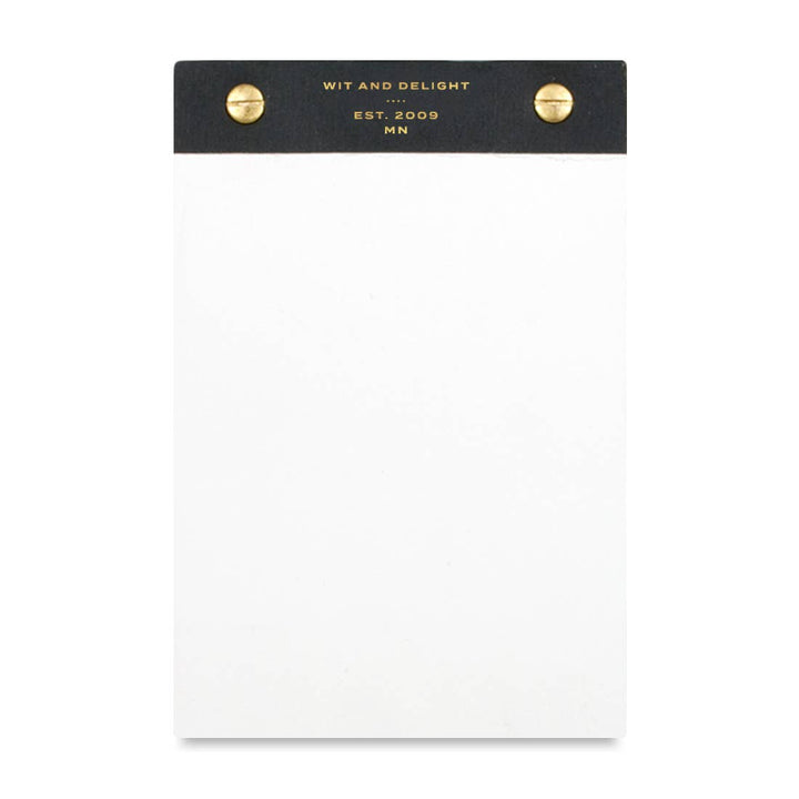 Large Desktop Notepads Desktop Notepad - Black – Curated Comforts Co.