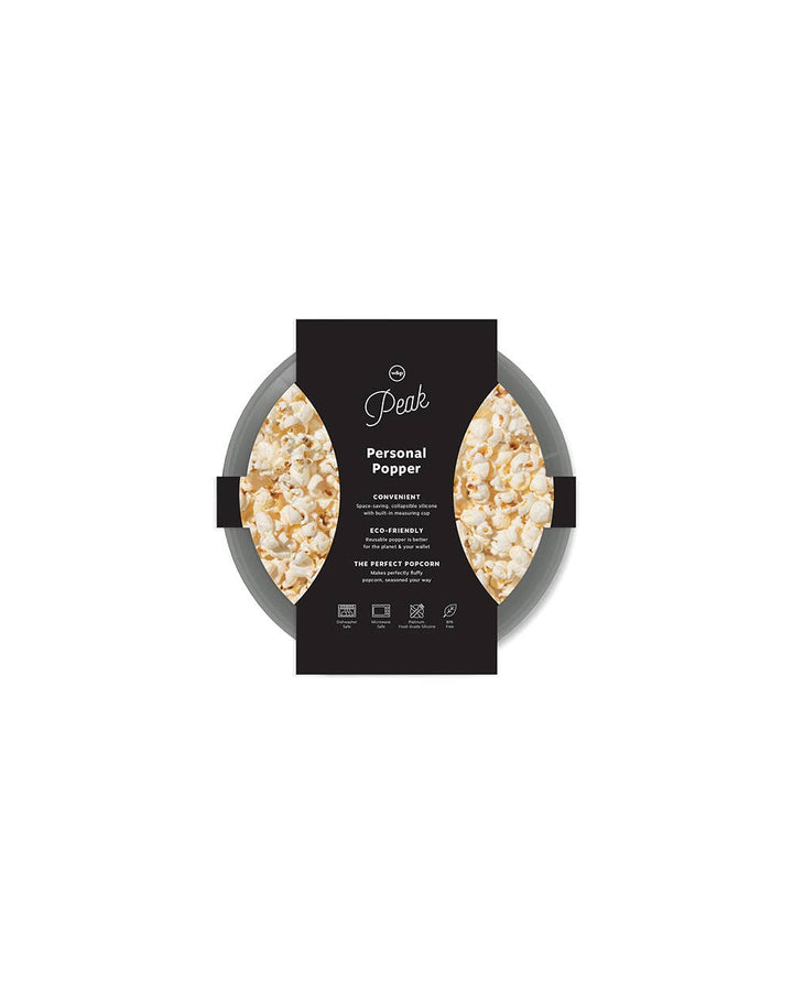 Perfect for Gifting! Pops up to 4 cups of fluffy popcorn — the same amount as a standard microwavable bag, at a fraction of the price! Make popcorn waste-free in an infinitely reusable, dishwasher-safe bowl.  Flip the lid to use it as a measuring cup for the perfect serving of popcorn. Place kernels in the fully expanded popper bowl and microwave for 2 - 4 minutes. No oil necessary!  Collapse the Popper to store it in the cupboard to save space — you’ll reach for it again in no time 