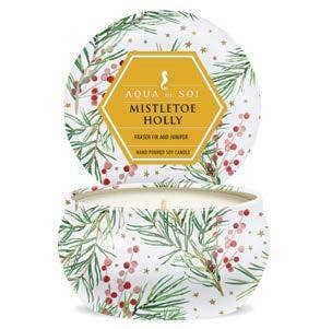 Mistletoe &amp; Holly 4oz Petite Aqua De Soi Tin