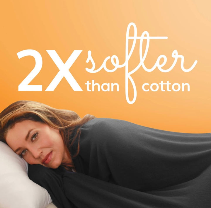 The Wayfarer travel wrap in classic jet black is a fashionable and versatile wrap and travel blanket, also can be used as a scarf, cover-up, pashmina, and so much more. This wrap is made from luxurious eco-friendly Tencel fiber material, a plant-based textile and cellulose fiber that is made from sustainably harvested beech trees, is absorbent and breathable, and is resistant to fading, pilling, and wear. This amazing fabric is machine washable. 68 x 35 inches. Made in the U.S.A.