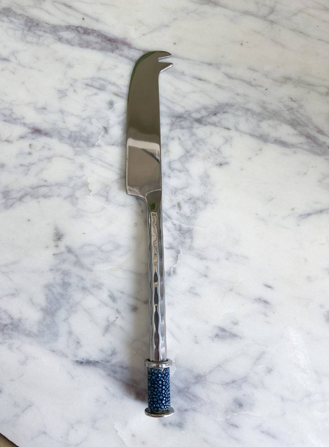 Hammered Stainless Steel Cheese Knife