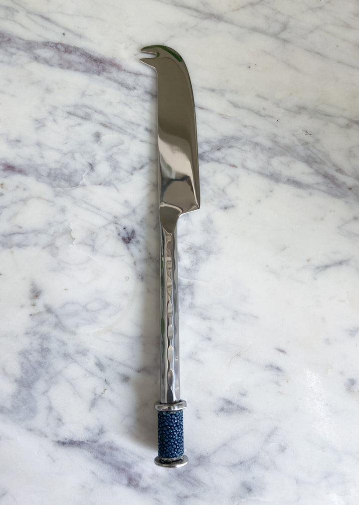Hammered Stainless Steel Cheese Knife