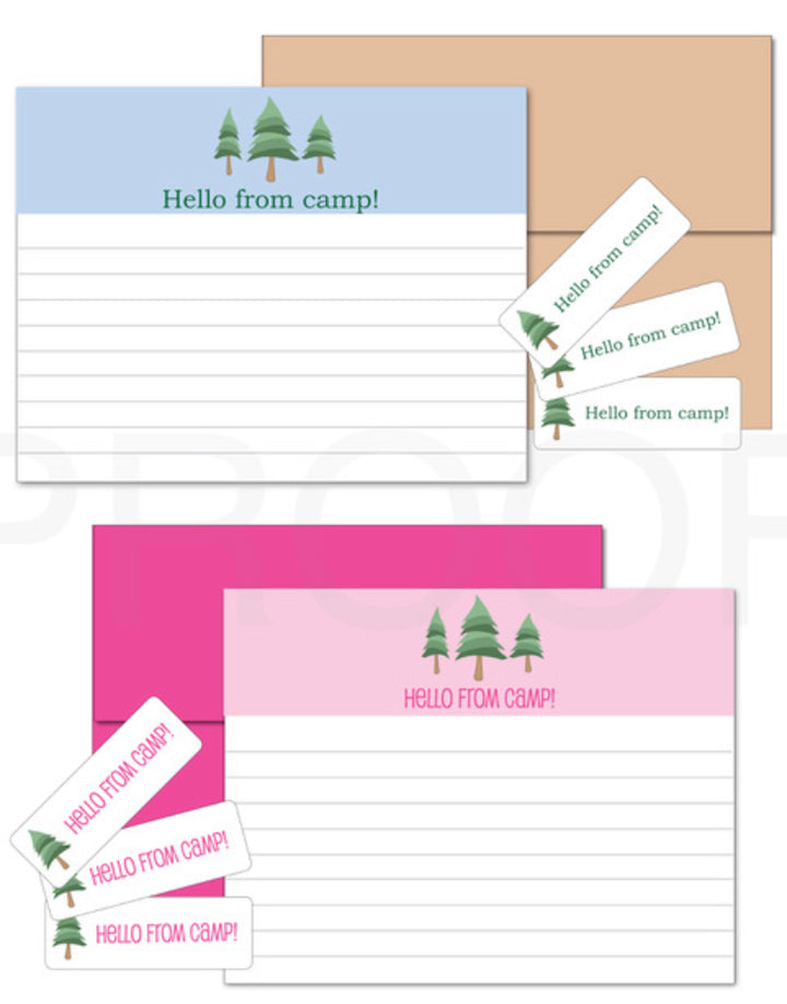 Camp Stationary- Pink
