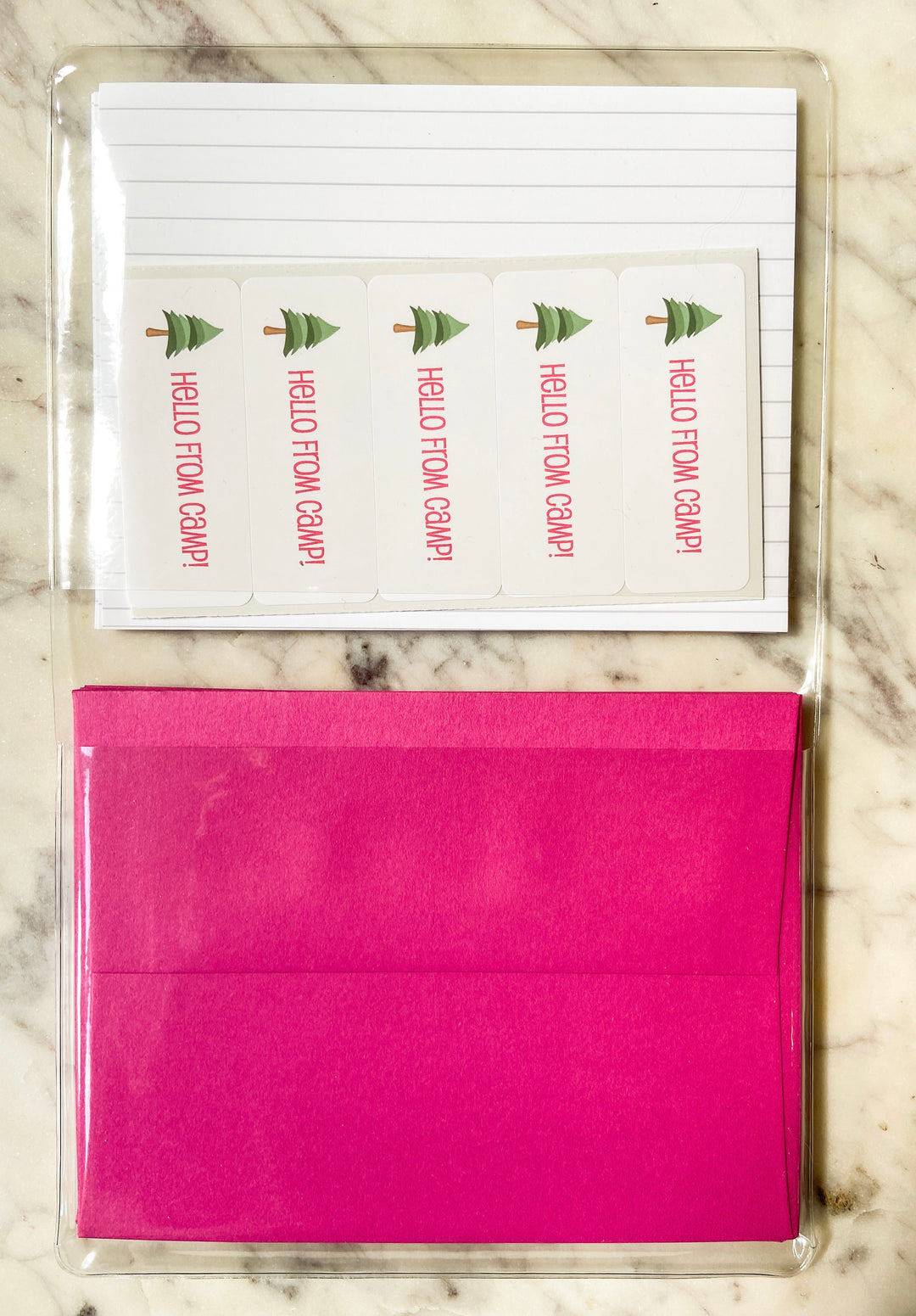 Camp Stationary- Pink