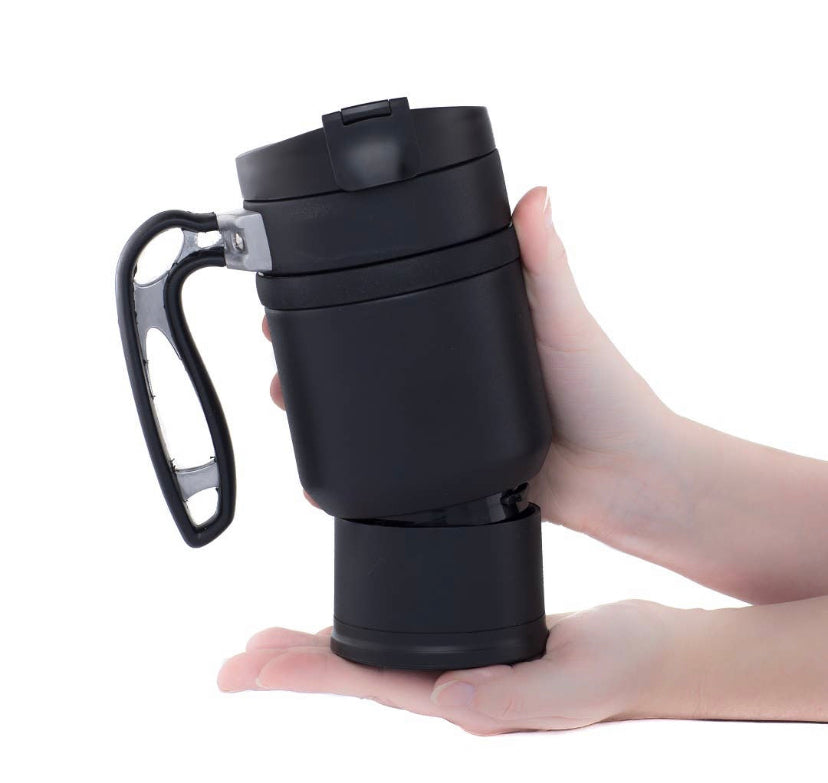 Newly re-designed with spill-proof press/drink lid, durable textured paint finish, and laser-welded handle, the new Double Shot also features Brü-Stop press technology for a perfectly smooth brew, anytime, anywhere!