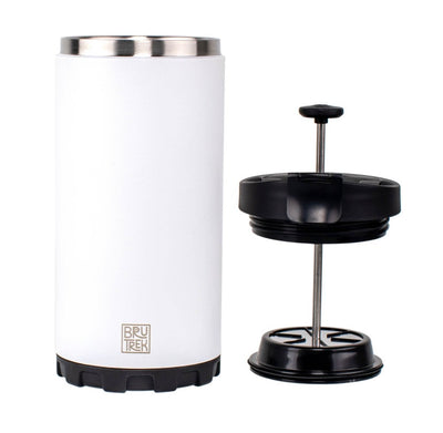 This 20 fl.oz. coffee press to-go has everything you need, and nothing you don’t, to brew your perfect cup of coffee wherever and whenever.  Durable, ultra-insulated stainless steel ensures a tough mug that will keep your coffee hot for hours.  