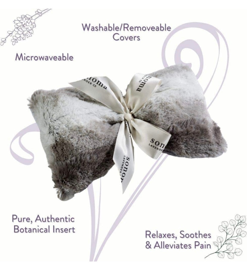 Spa Eye Mask - Lavender Angora Platinum