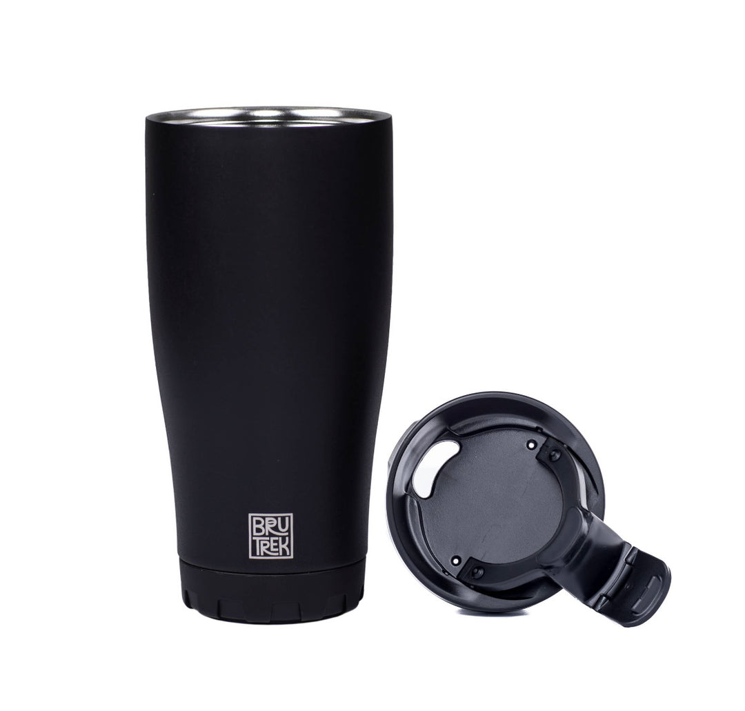 Made for everyday travel, the adventure tumbler features a spill-proof, lockable lid and is double-wall, vacuum insulated to keep hot drinks hot (or cool things cool) for hours. Ergonomically designed to fit comfortably in your cup-holder, and your hand.  16 fl oz.
